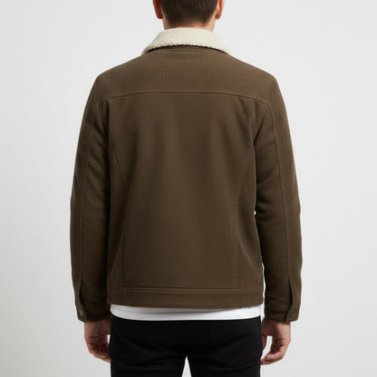 Men's corduroy jacket with fleece lining