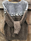 Ingrid | Nordic Sweater with Sheep Jacquard Pattern