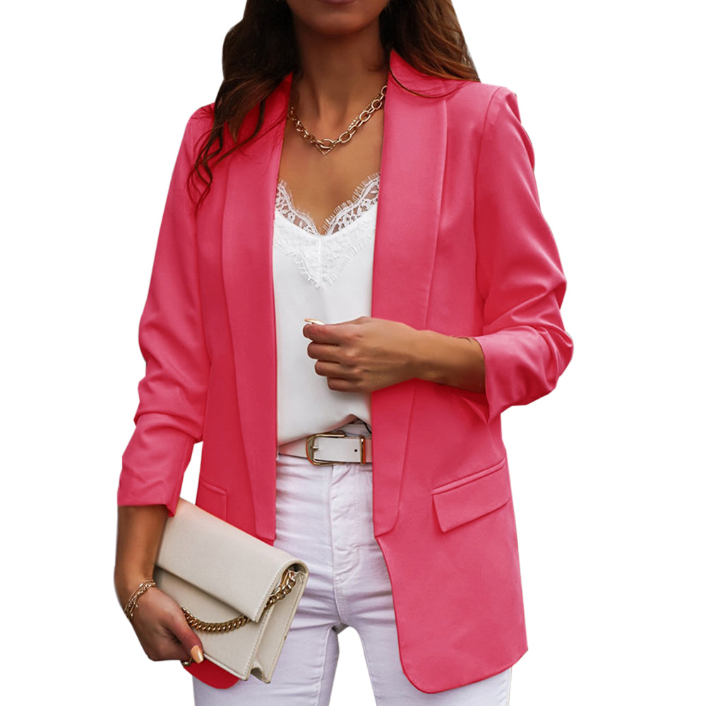 Women's loose blazer jacket with oversized fit