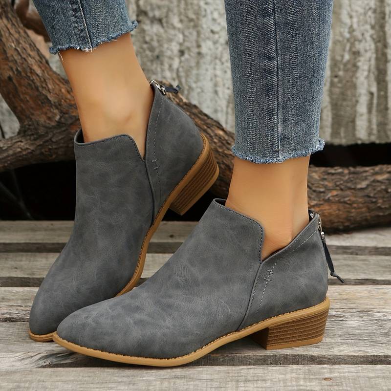 Karenza - Sleek Streamlined Ankle Boots