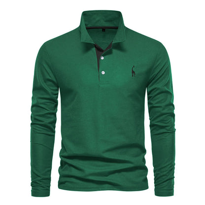 Marnix - Button Neck Polo Shirt