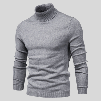 Turtleneck sweater for men - grey