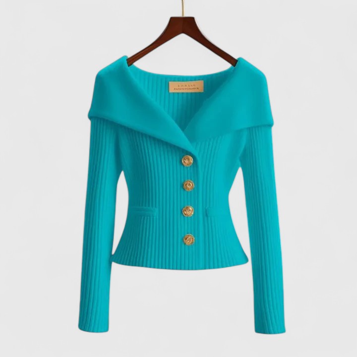 Lallie - Longline Ribbed Knit Cardigan