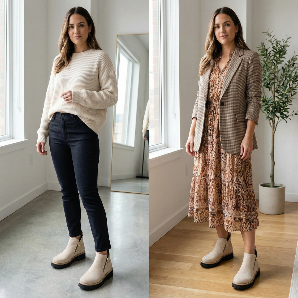 Liliane - Side-Zip Chelsea Ankle Boots
