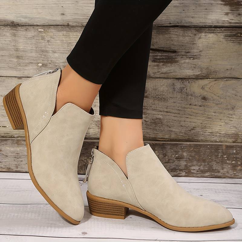 Karenza - Sleek Streamlined Ankle Boots