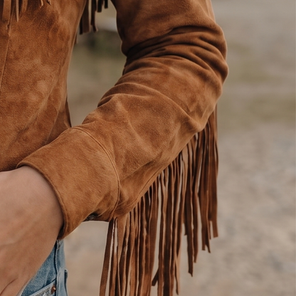 Marlowe - Fringed Western Shirt Jacket