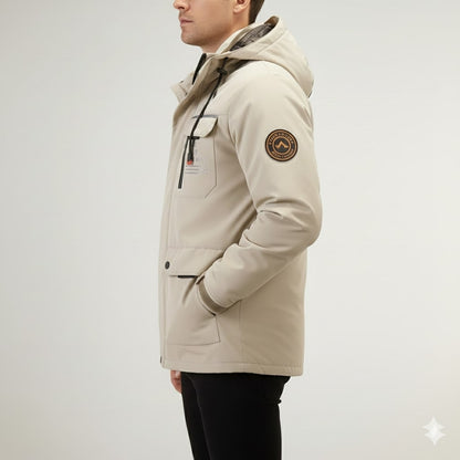 Winter Coat in High Density Weather Resistant Fabric for Men