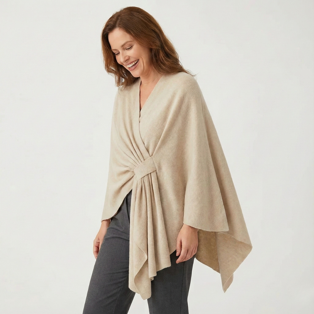 Catriona - Crossover Knit Wrap Shawl
