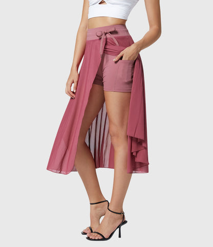 Hildur - High-Waist Two-in-One Skirt