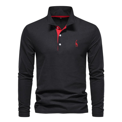 Marnix - Button Neck Polo Shirt