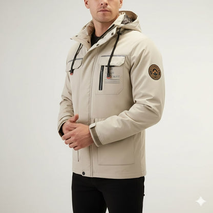 Winter Coat in High Density Weather Resistant Fabric for Men