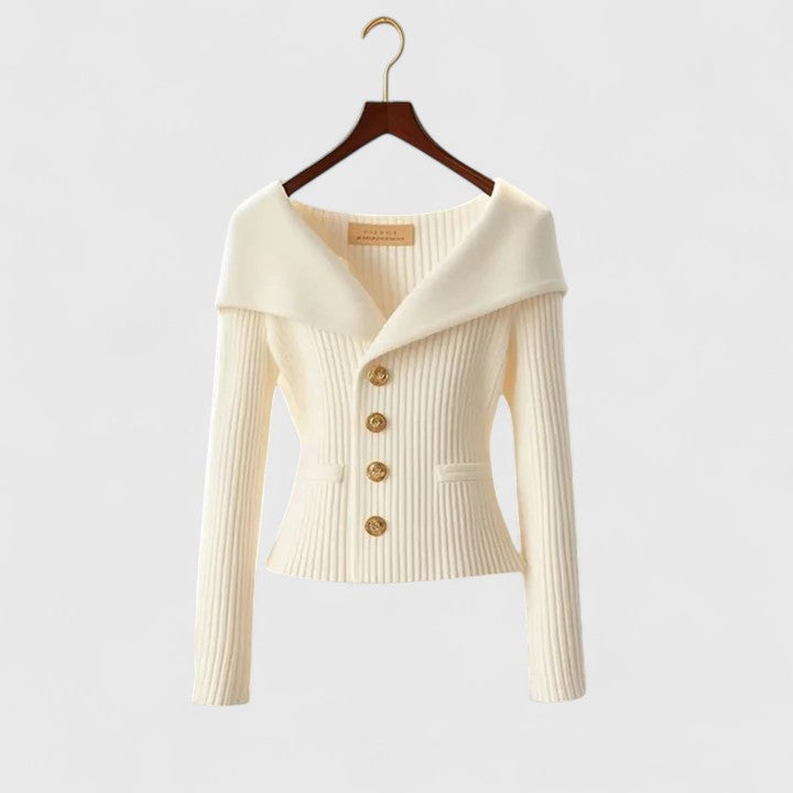 Lallie - Longline Ribbed Knit Cardigan