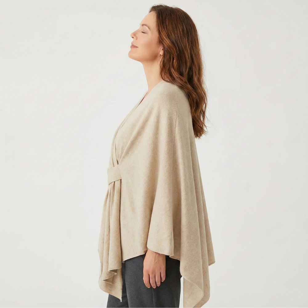 Catriona - Crossover Knit Wrap Shawl