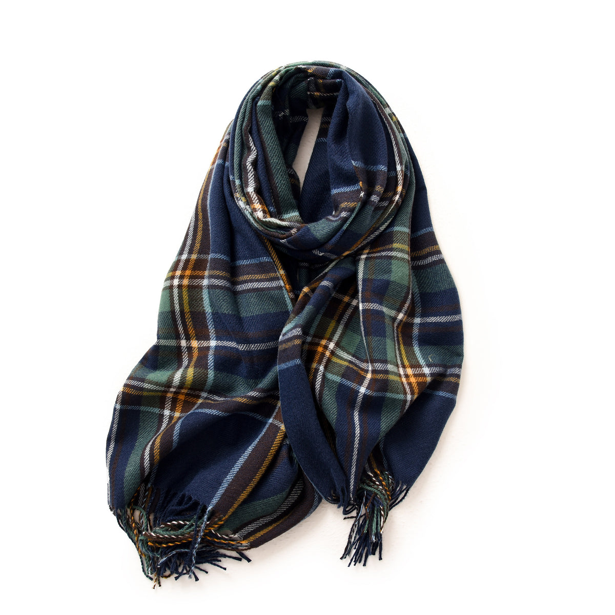 Women's winter scarf with lattice pattern in multiple colors