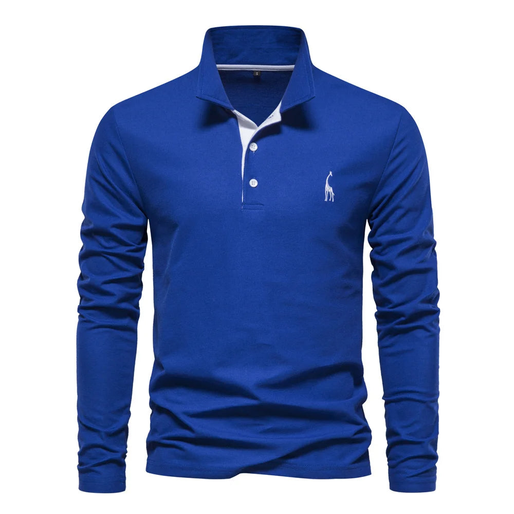 Marnix - Button Neck Polo Shirt