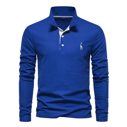 Marnix - Button Neck Polo Shirt