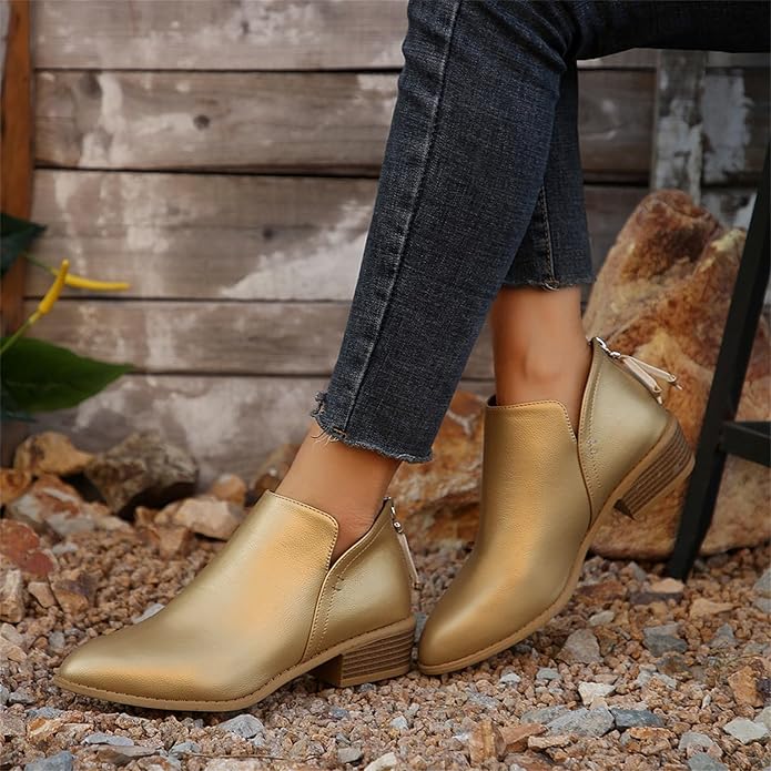 Karenza - Sleek Streamlined Ankle Boots