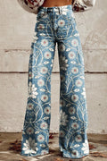 Margherita | Boho Print Wide-Leg Pants