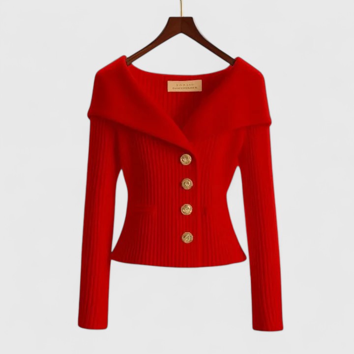 Lallie - Longline Ribbed Knit Cardigan