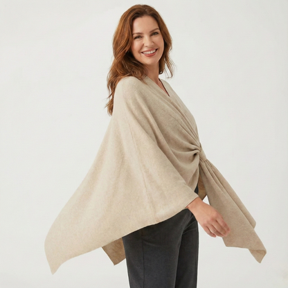 Catriona - Crossover Knit Wrap Shawl