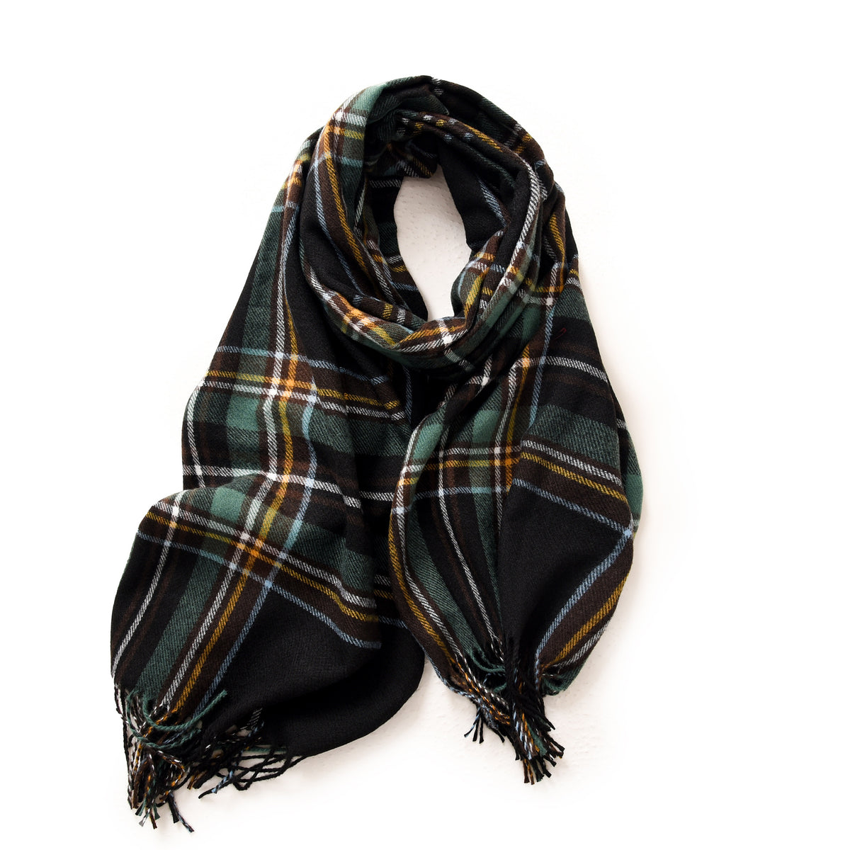 Women's winter scarf with lattice pattern in multiple colors