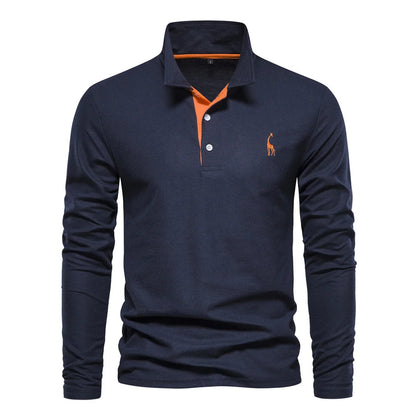 Marnix - Button Neck Polo Shirt