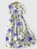 Maelinne | Waist-Detail Linen-Look Midi Dress