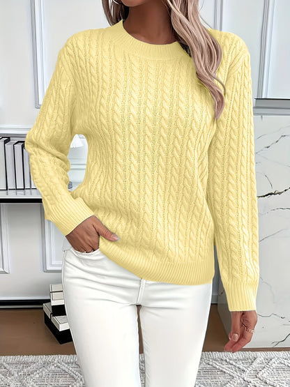 Cassia - Classic Cable Knit Jumper