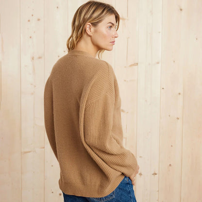 Evadne - Oversized Draping Open-Front Cardigan