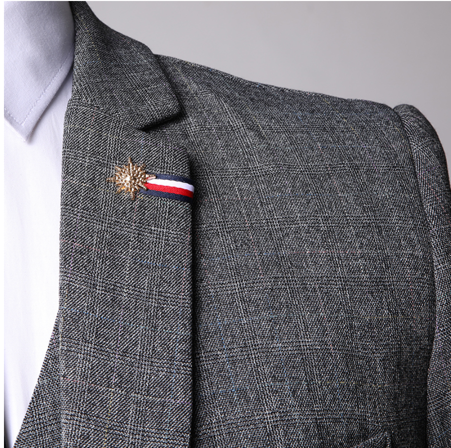 Men's three piece suit with waistcoat