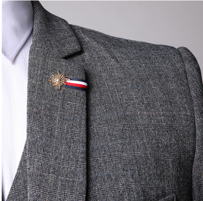 Men's three piece suit with waistcoat