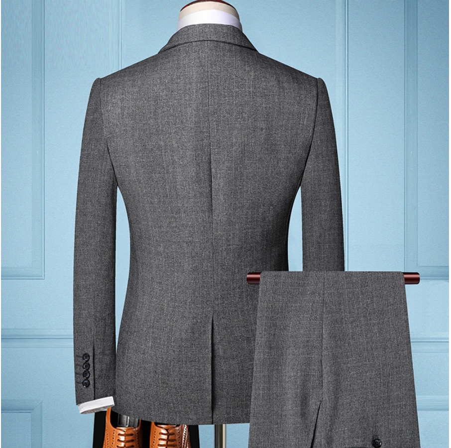 Men's three piece suit with waistcoat
