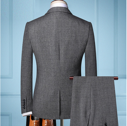 Men's three piece suit with waistcoat