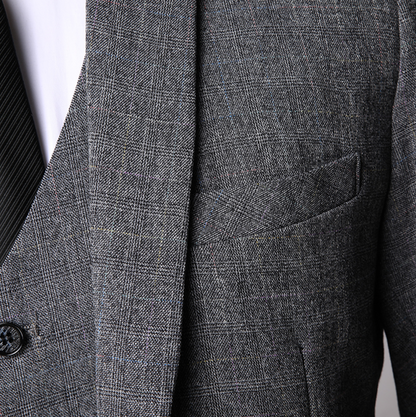 Men's three piece suit with waistcoat
