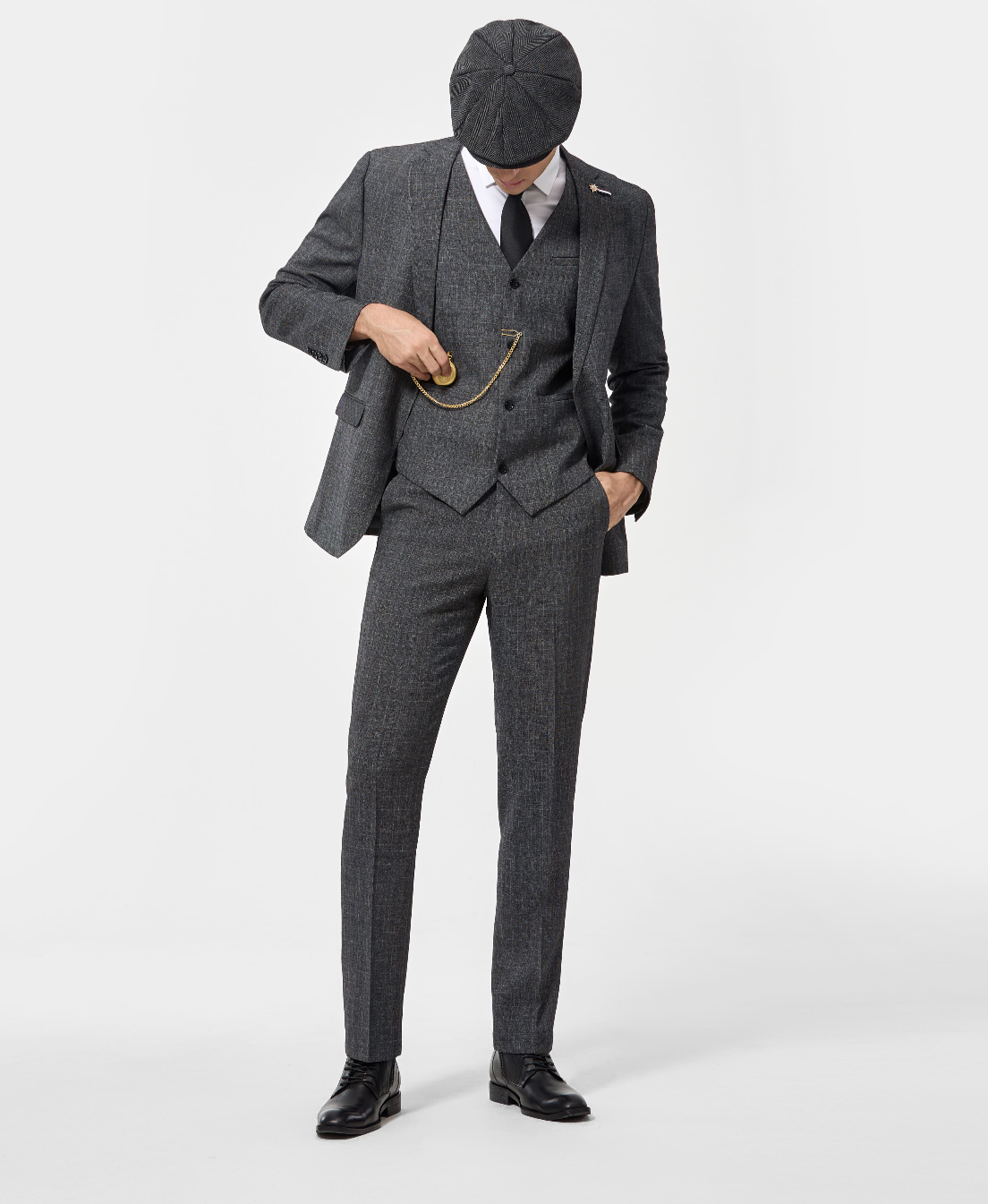 Men's three piece suit with waistcoat