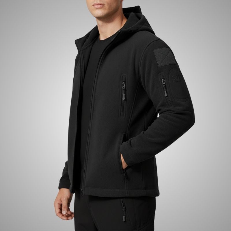 Windproof thermal fleece jacket for men