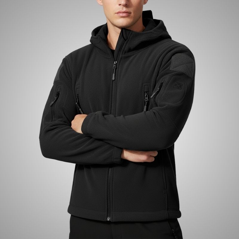 Windproof thermal fleece jacket for men