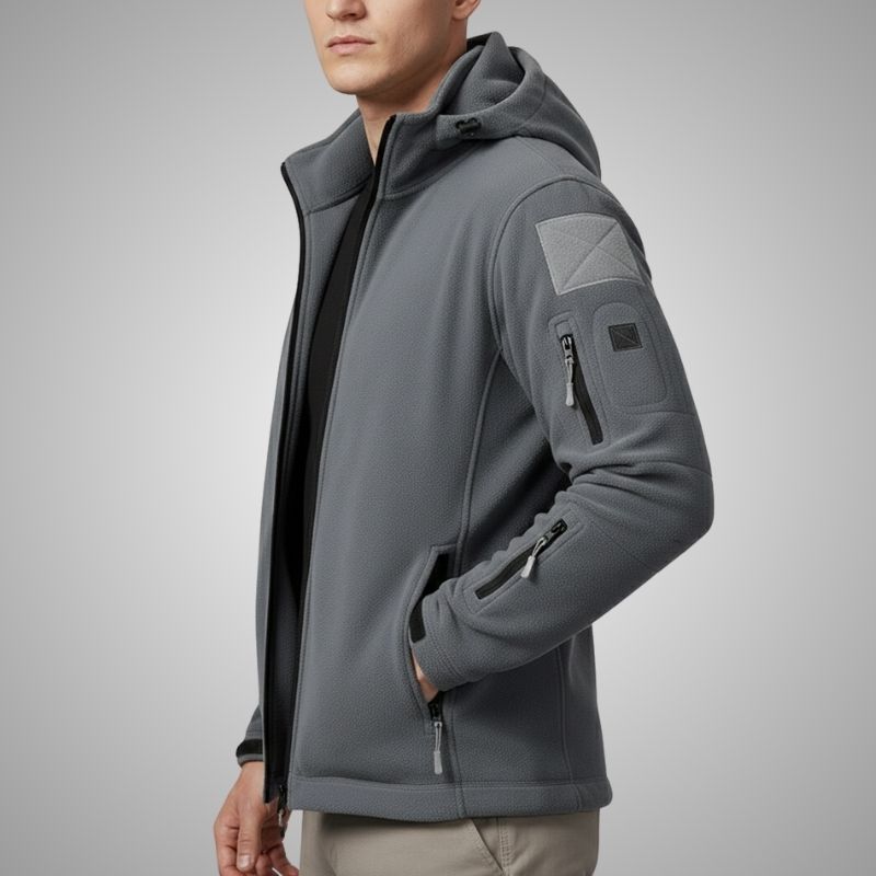 Windproof thermal fleece jacket for men