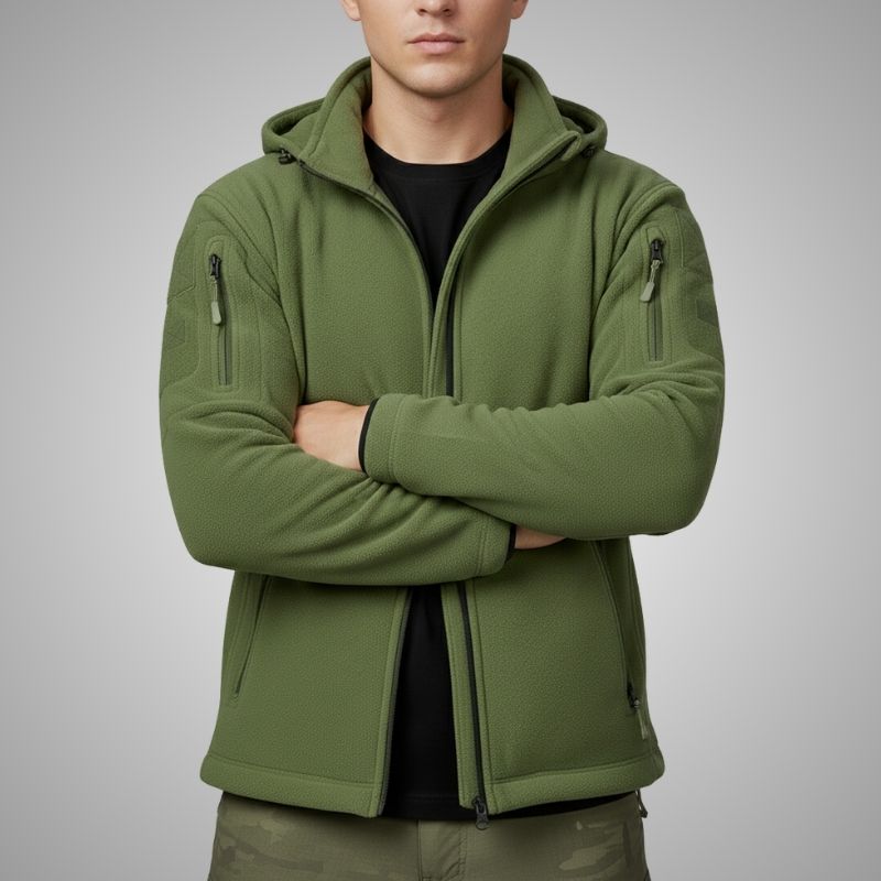 Windproof thermal fleece jacket for men