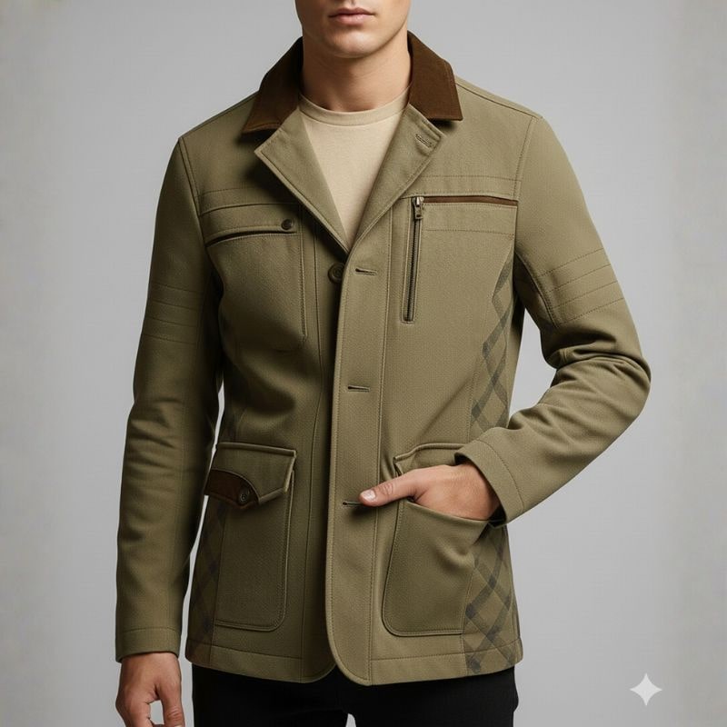 Men's heavy cotton twill field jacket