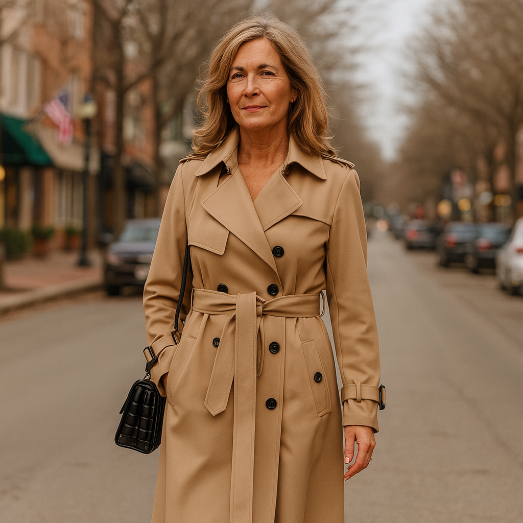 Nerissa - Tailored Classic-Silhouette Trench Coat