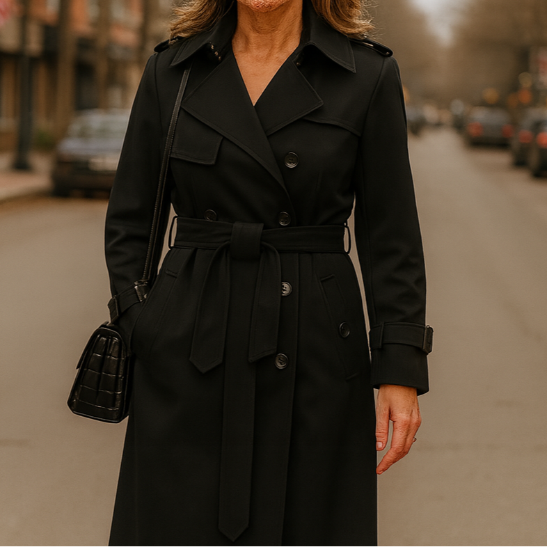 Nerissa - Tailored Classic-Silhouette Trench Coat