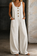 Basilie | Vintage-Washed Denim Bib Overalls