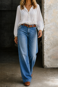 Madie | High-Waisted Wide-Leg Denim Jeans