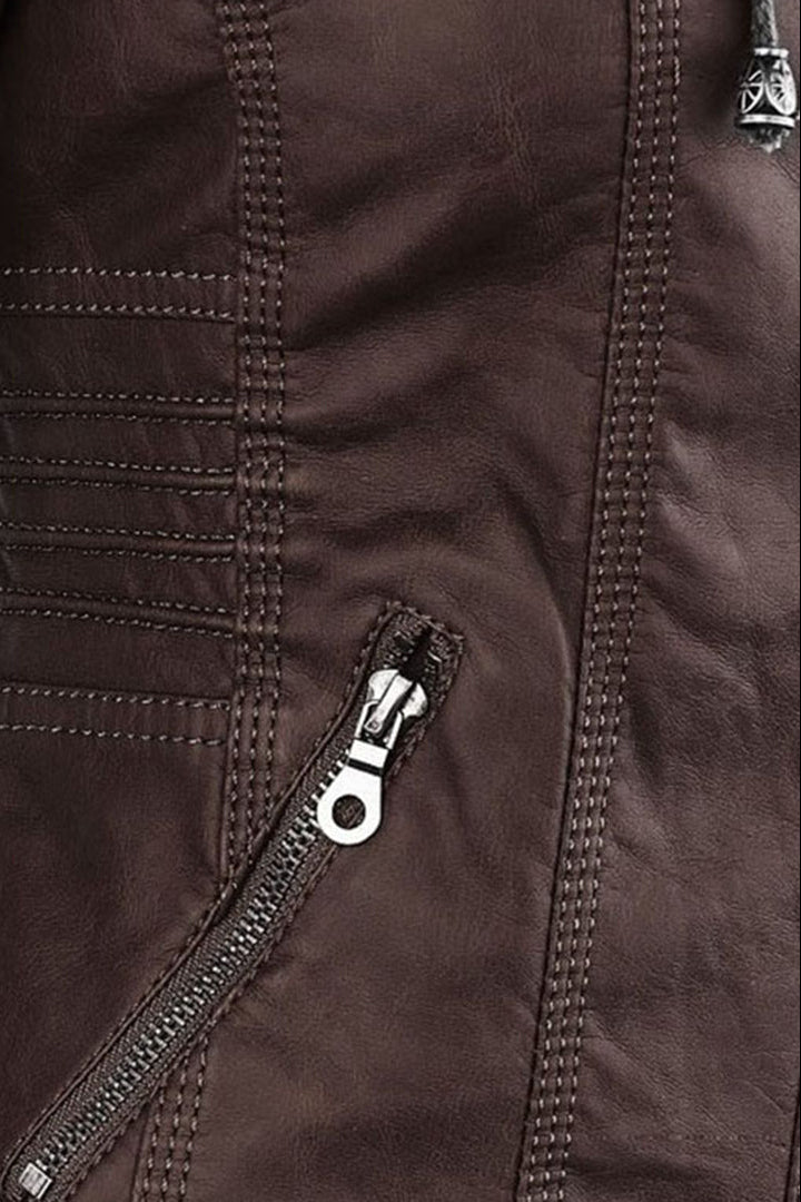 Lisbeth - Hooded Zip-Front Panelled Jacket