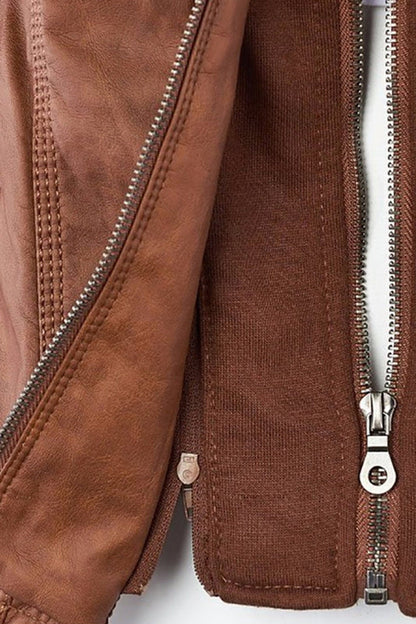 Lisbeth - Hooded Zip-Front Panelled Jacket
