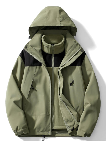 Women's winter jacket with fleece design and hood