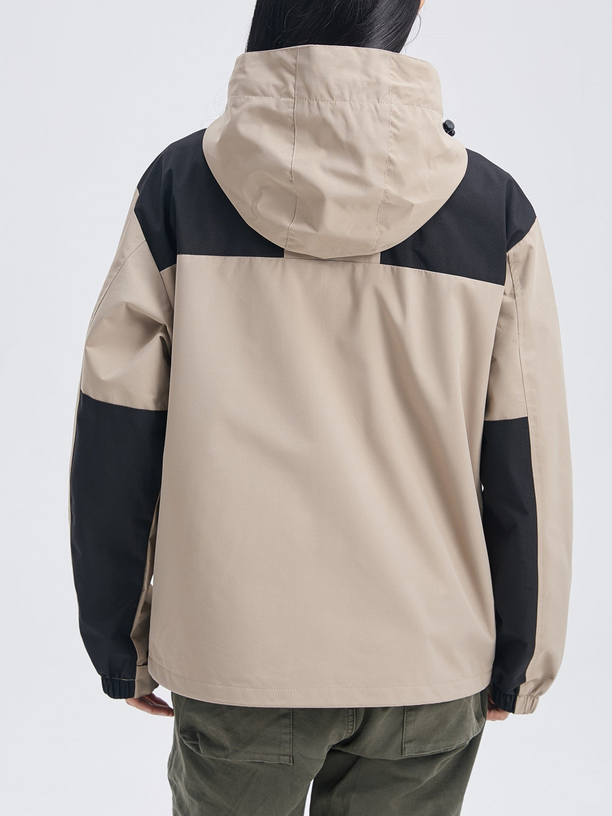 Women's winter jacket with fleece design and hood