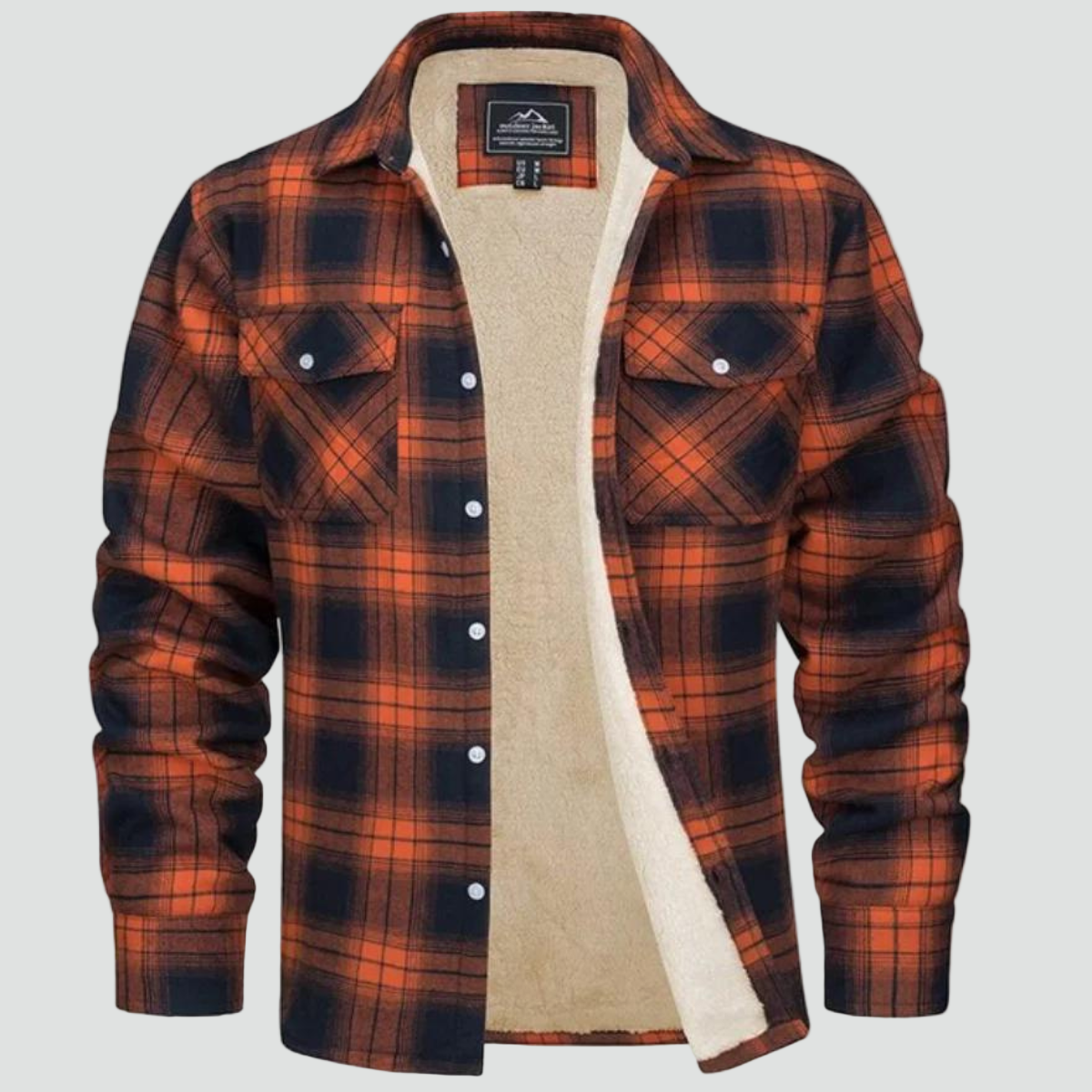 Hendrik - Check Pattern Fleece-Lined Gilet