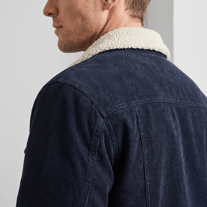Men's corduroy jacket with fold up collar